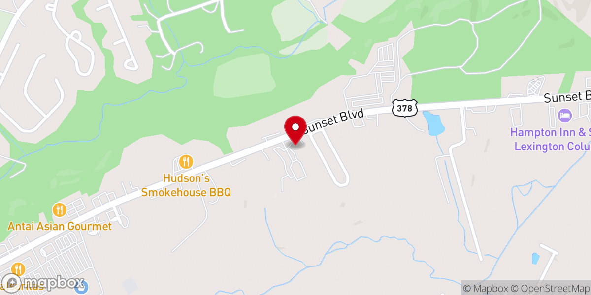 Map showing location of Harvest Church