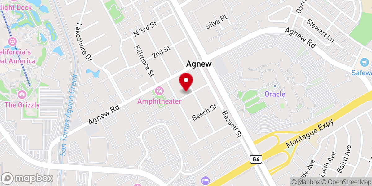 Map showing location of Santa Clara Church Of God
