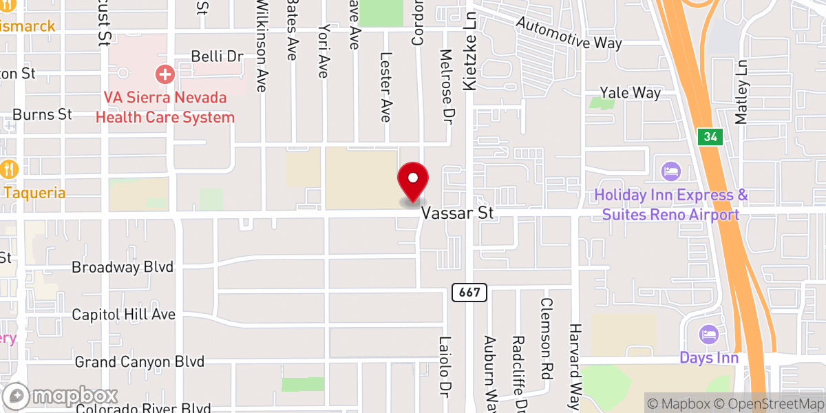 Map showing location of Margarita's Weddings and More