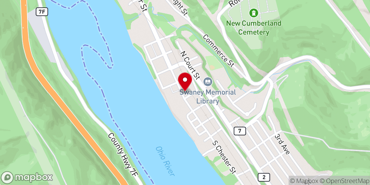 Map showing location of Free Methodist Church