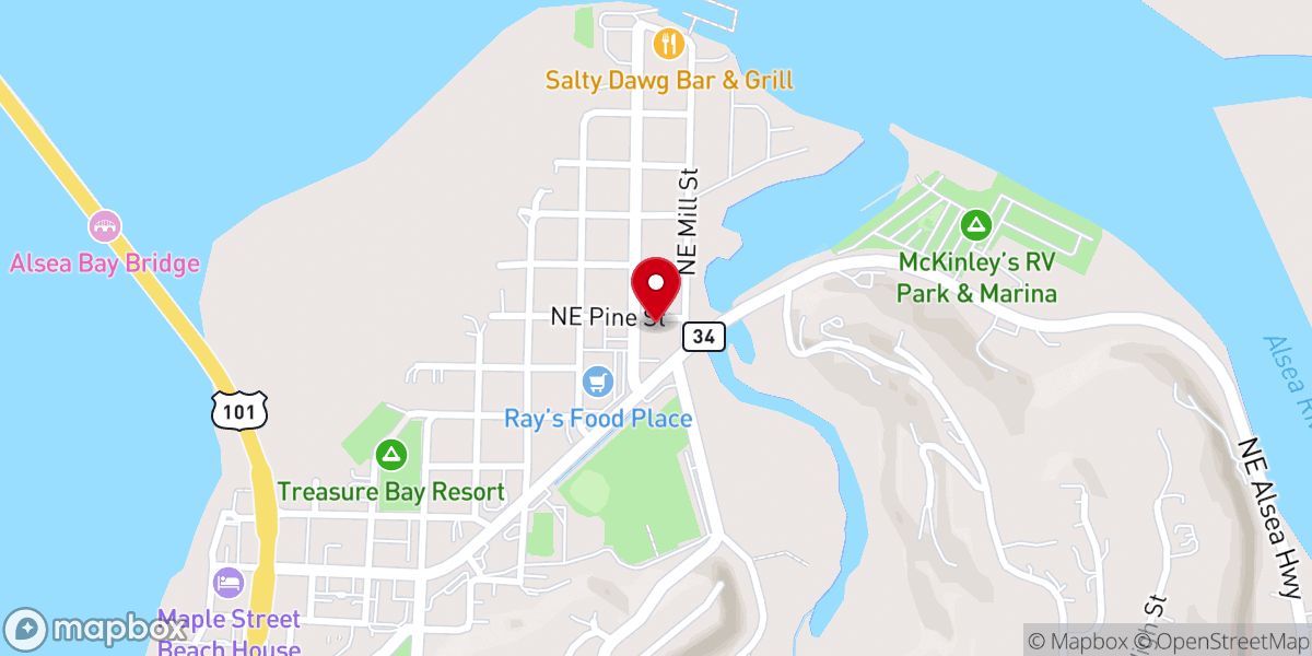 Map showing location of St Anthony Catholic Church