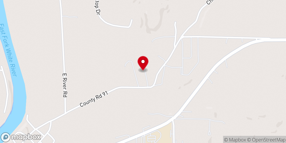 Map showing location of Hillside Mennonite Church