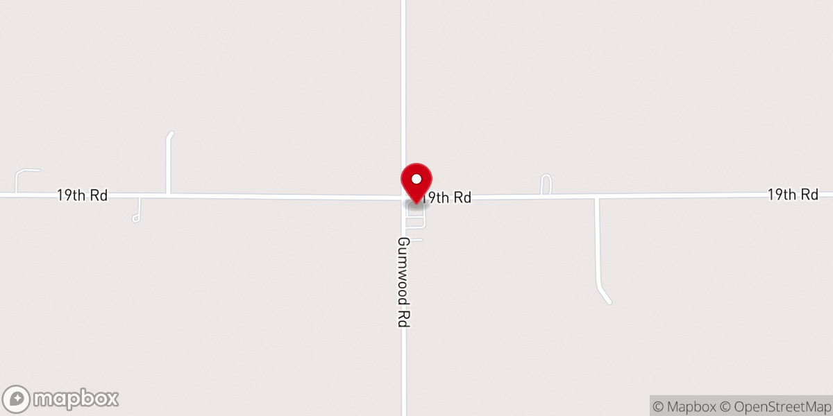 Map showing location of Walnut Church