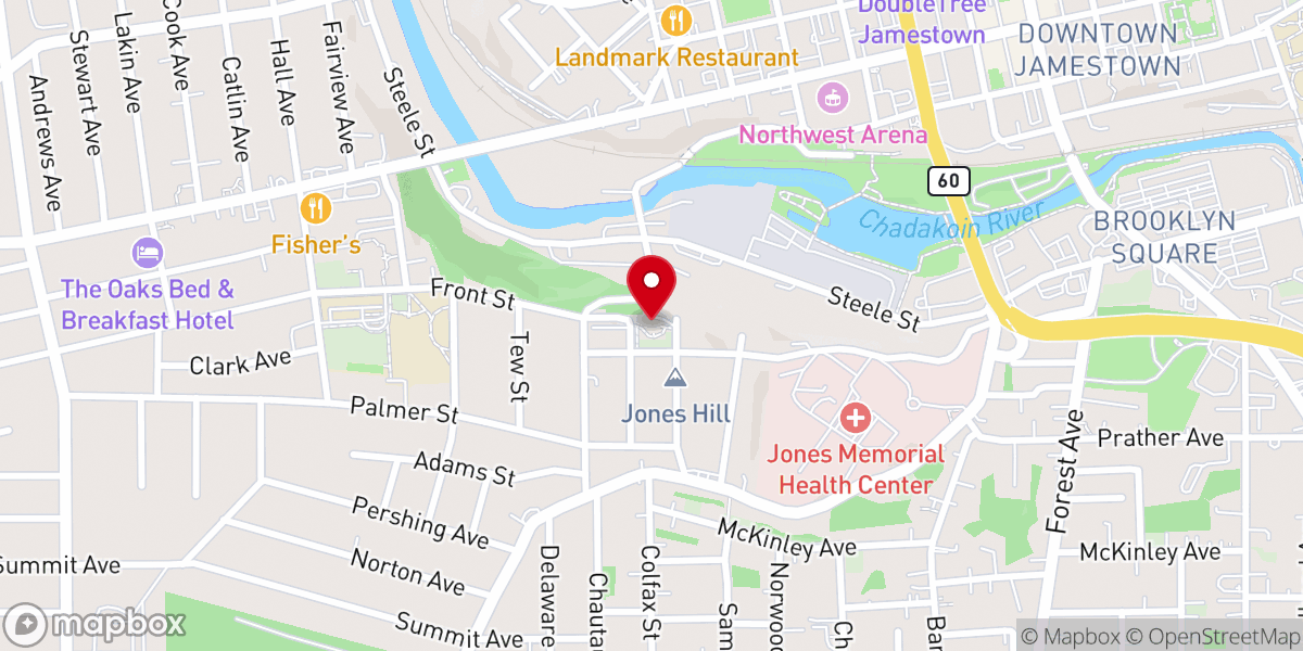 Map showing location of St. Nicholas Greek Orthodox Church