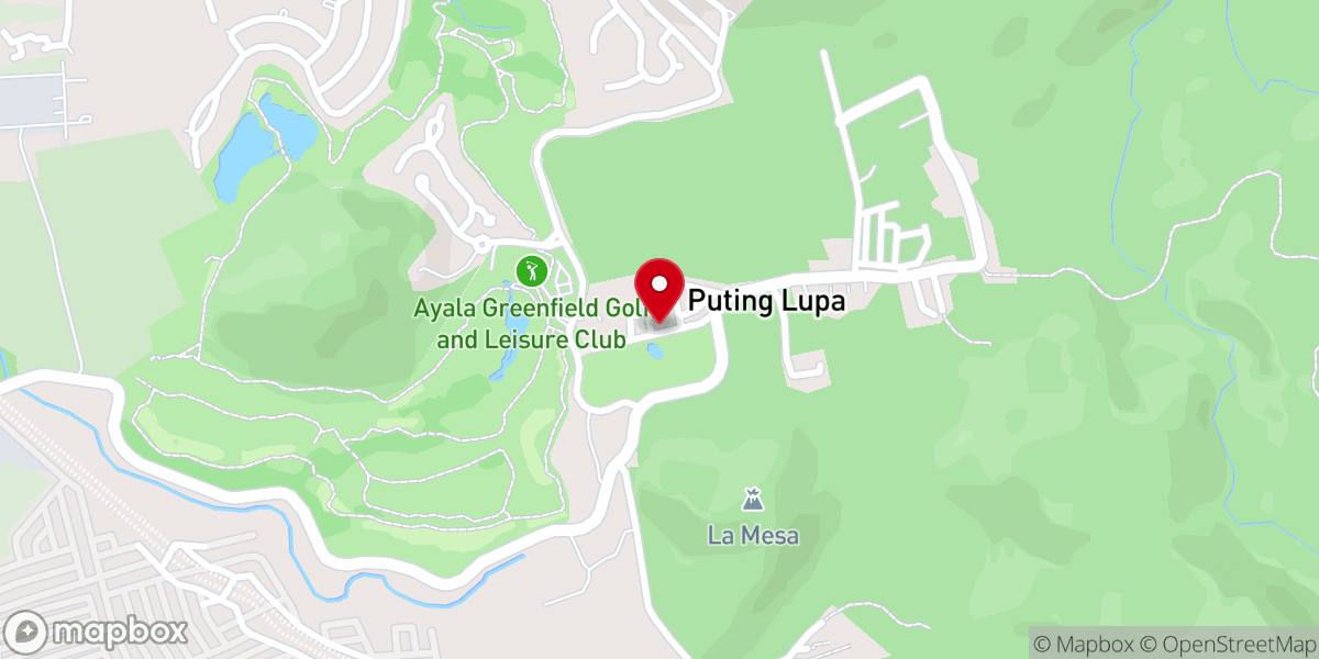 Map showing location of Puting Lupa Chapel
