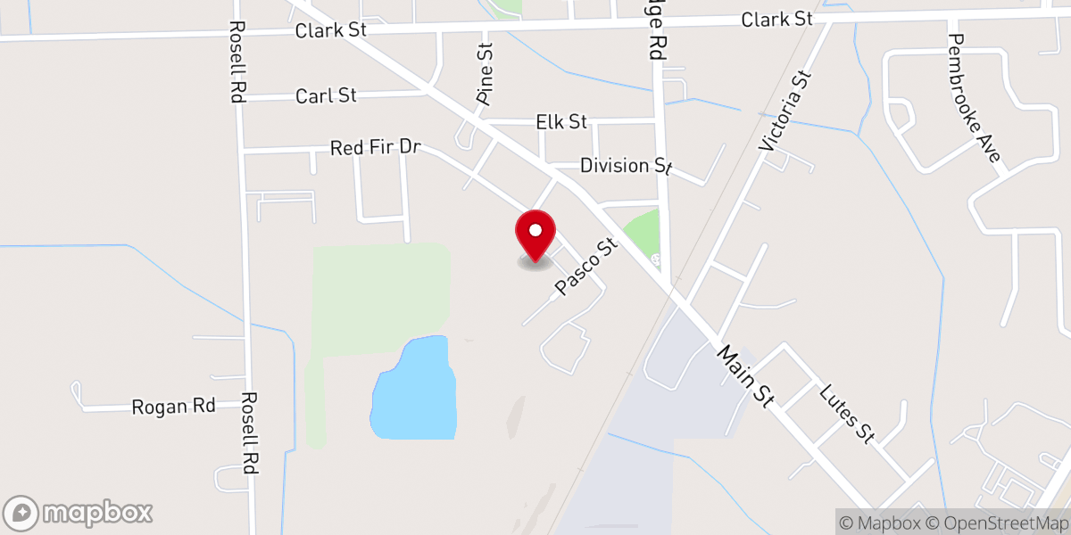 Map showing location of Greater New Hope Missionary Baptist