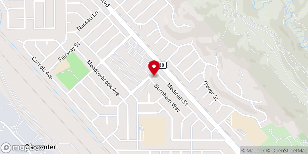 Map showing location of Fairway Park Baptist Church
