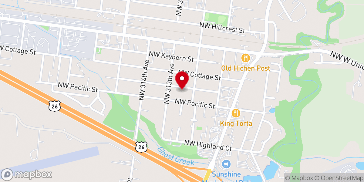 Map showing location of New Life Church