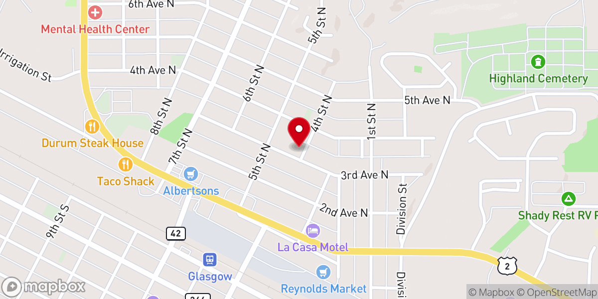 Map showing location of Saint Raphaels Catholic Church