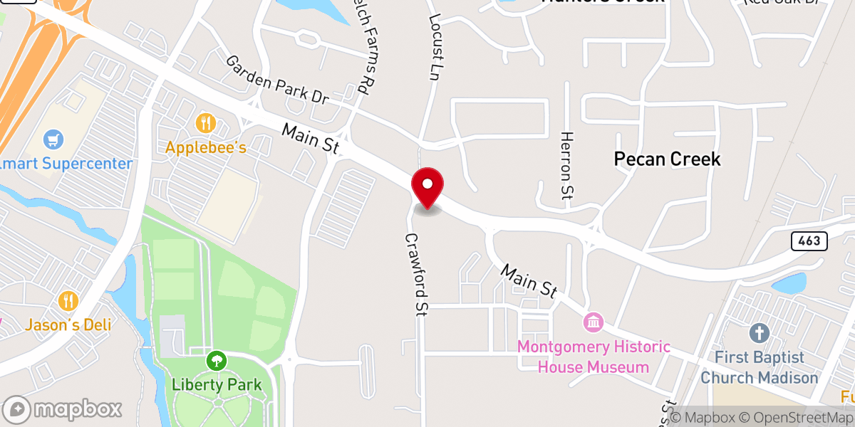 Map showing location of Saint Paul Methodist Church