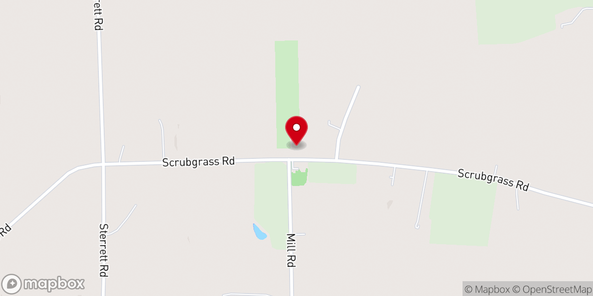 Map showing location of Amity Presbyterian Church