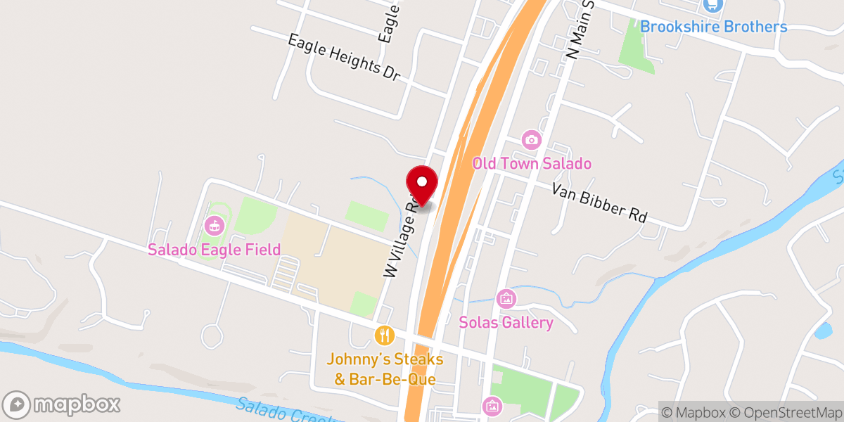 Map showing location of Longbow Coffee Co.