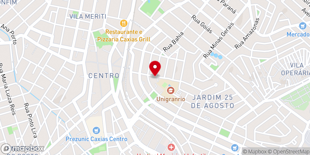 Map showing location of Igreja Batista Memorial de Duque de Caxias