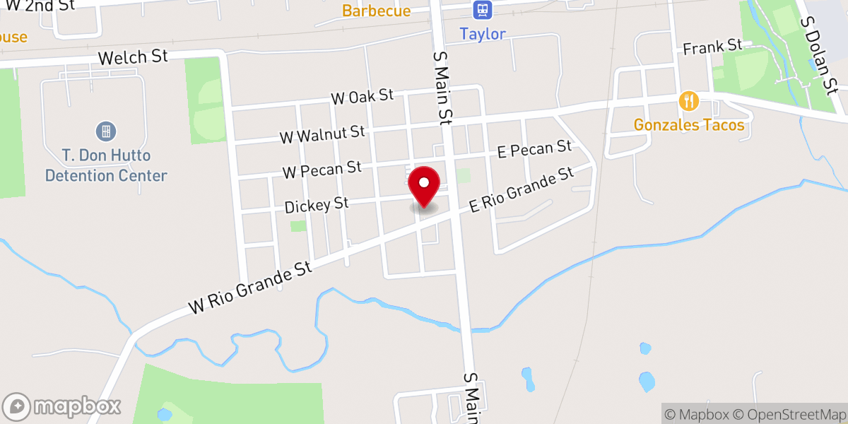 Map showing location of Our Lady of Guadalupe Church