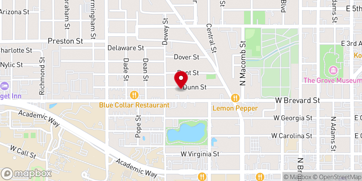Map showing location of In His Presence Cathedral