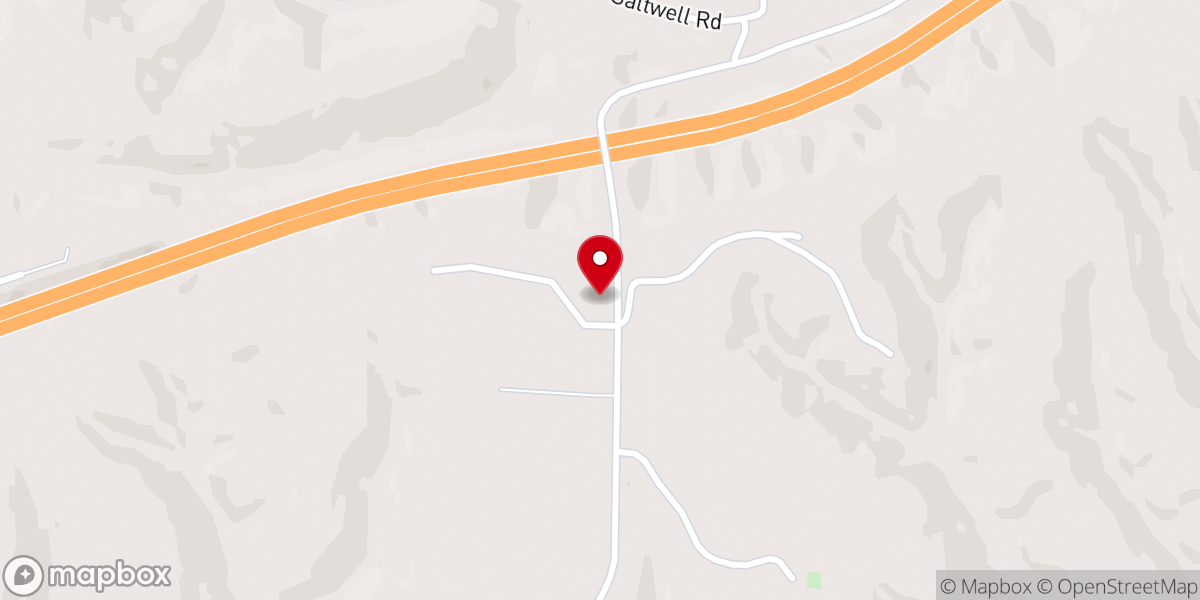 Map showing location of Sugar Grove Christian Church