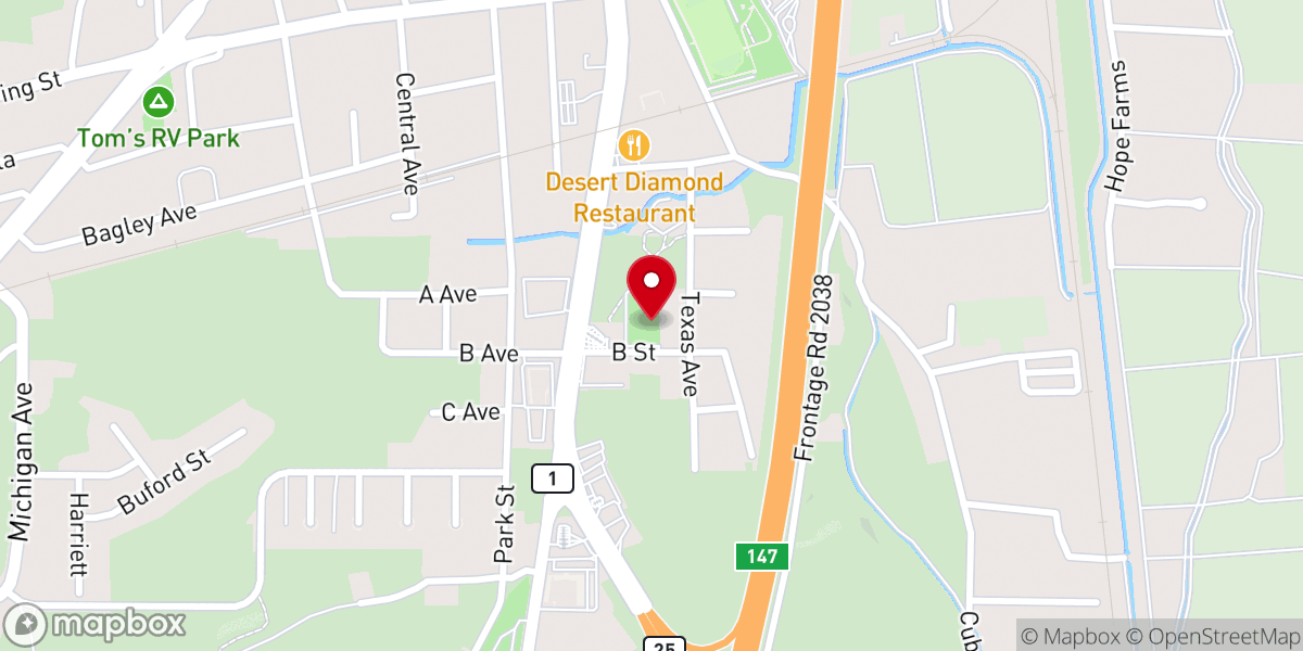 Map showing location of Mayim Chayim Messianic Congregation