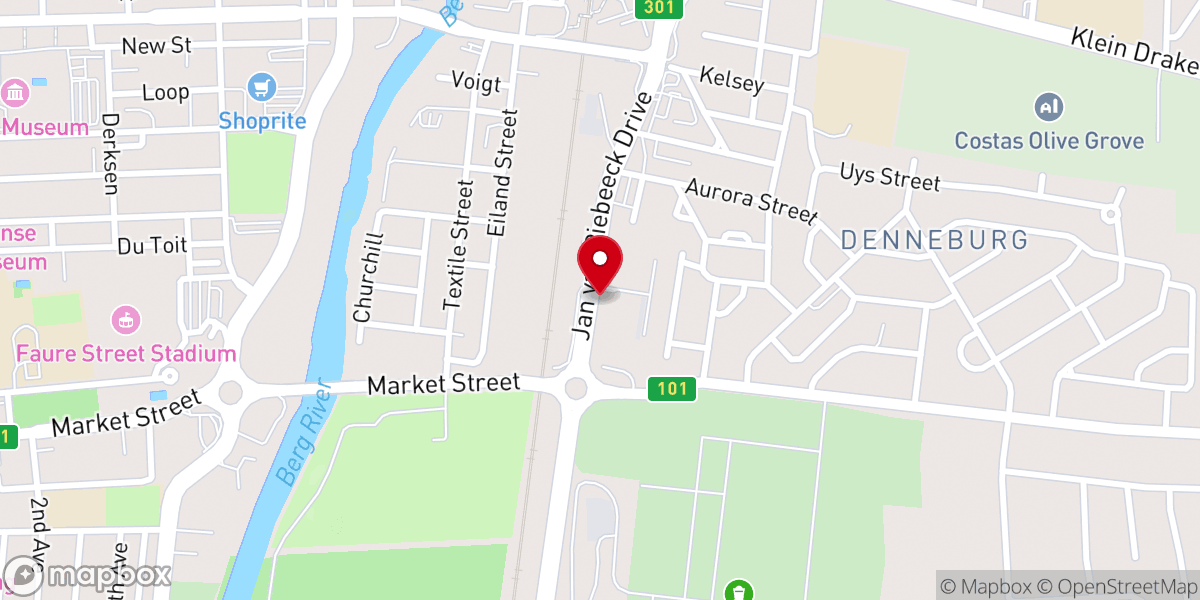 Map showing location of River Valley Church