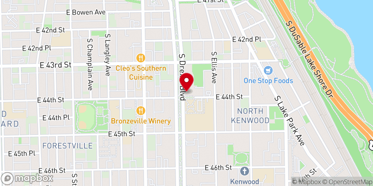 Map showing location of The Glorious Church of God in Christ Inc