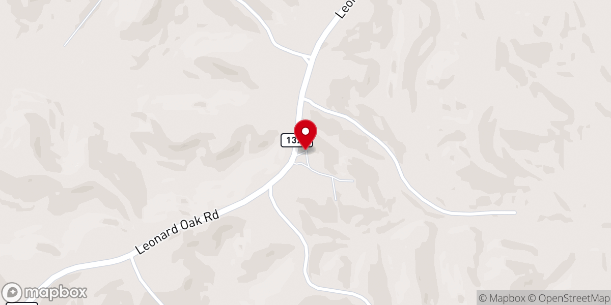 Map showing location of Mount Union Church