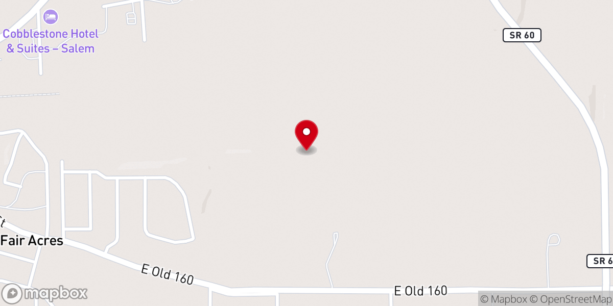 Map showing location of Salem Agape Ministries Inc