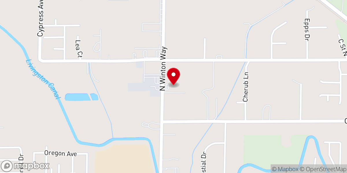 Map showing location of Faith Community Bible Church