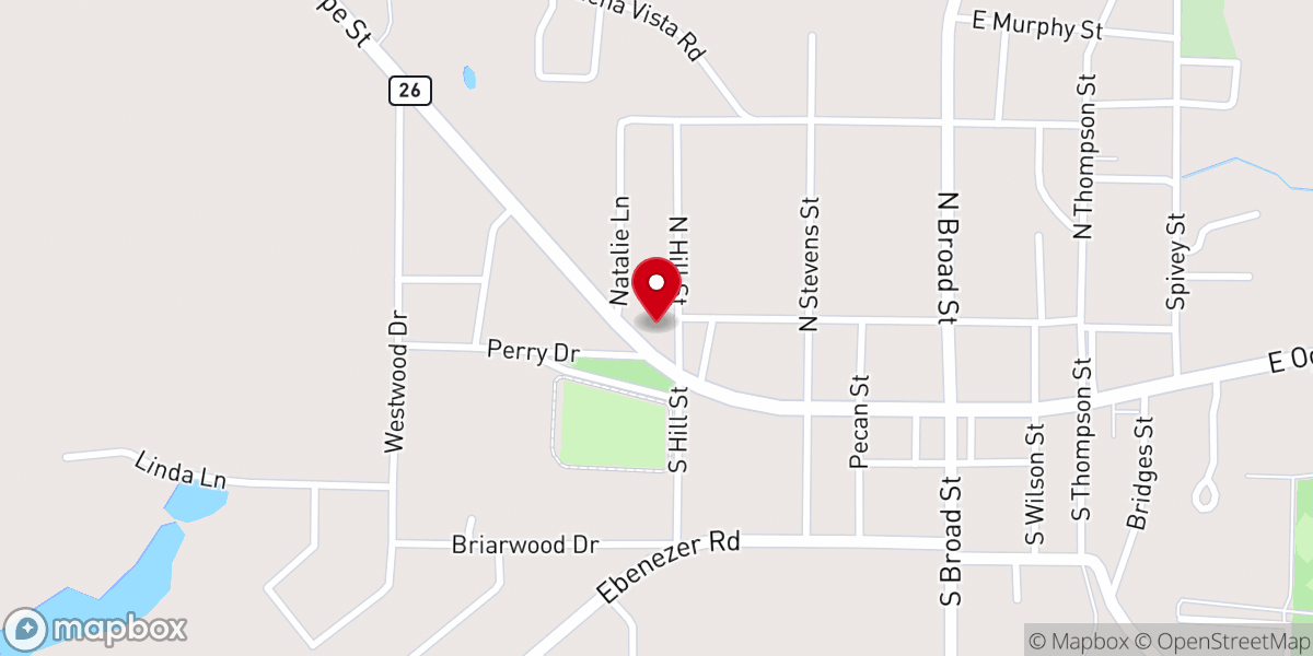 Map showing location of Unity Christian. Fellowship