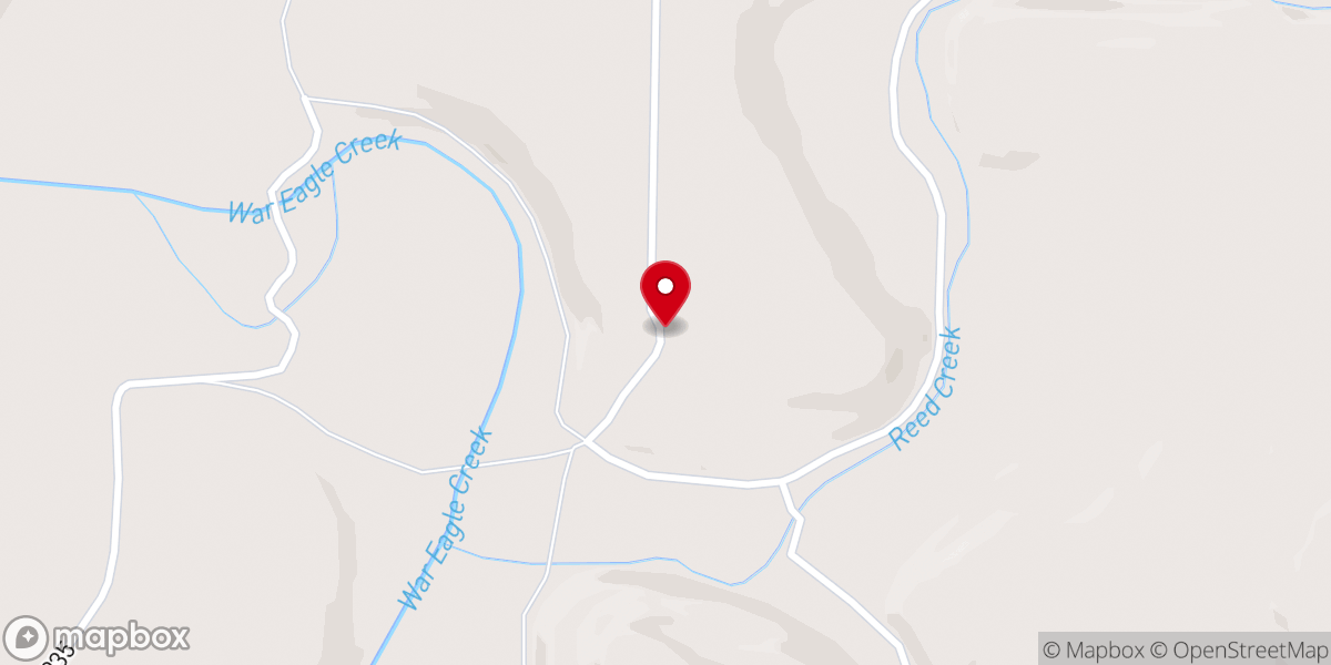 Map showing location of Jones Community Church