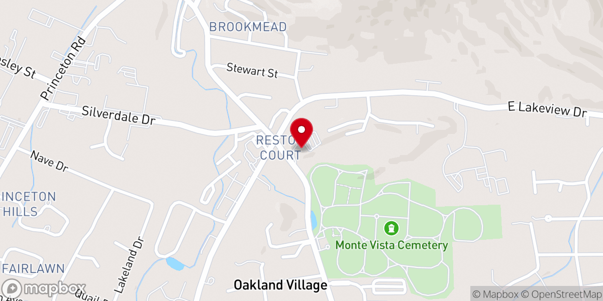 Map showing location of Johnson City Seventh-Day Adventist Church