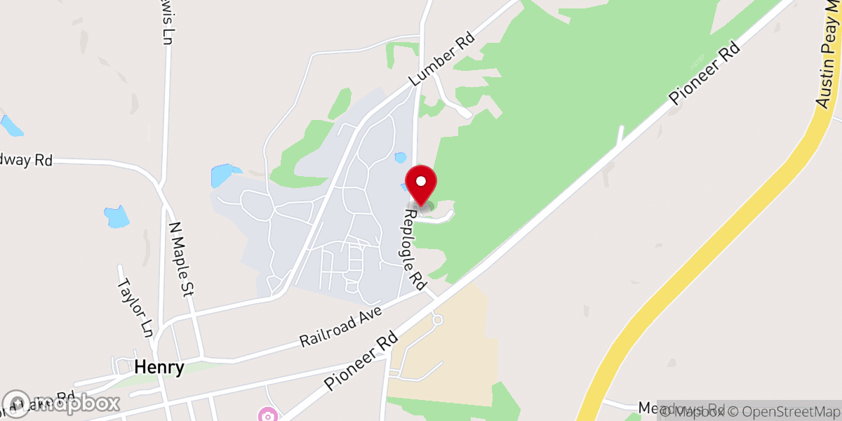 Map showing location of Henry Pentecostal Apostolic Church of God