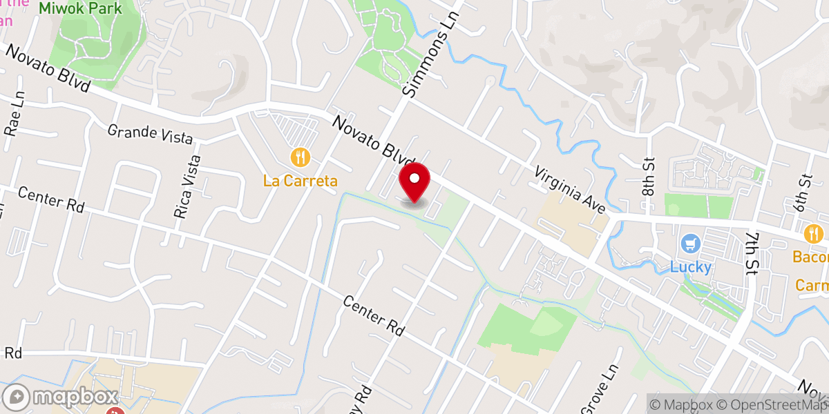 Map showing location of Open Door Christian Church