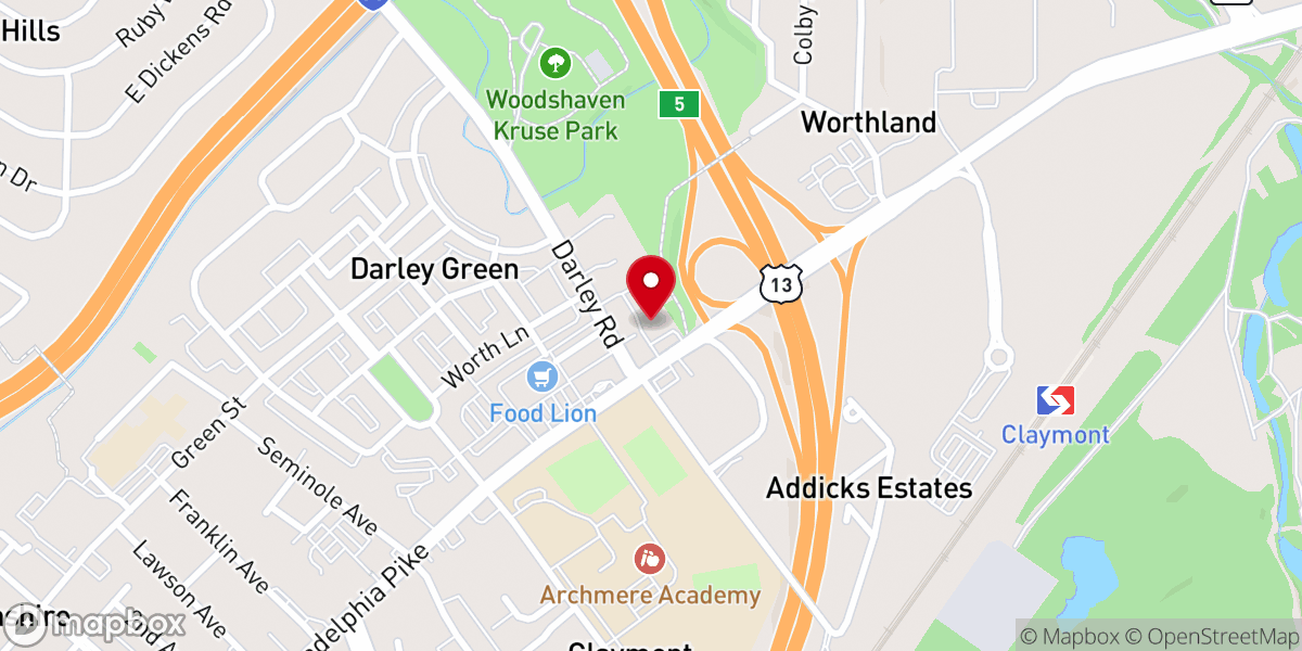 Map showing location of Hope Station Discipleship Ministry