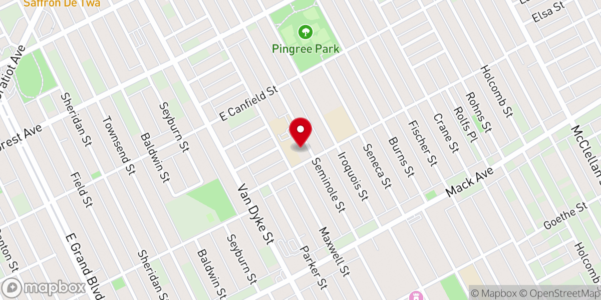 Map showing location of St Augustine St Monica Roman Catholic Church
