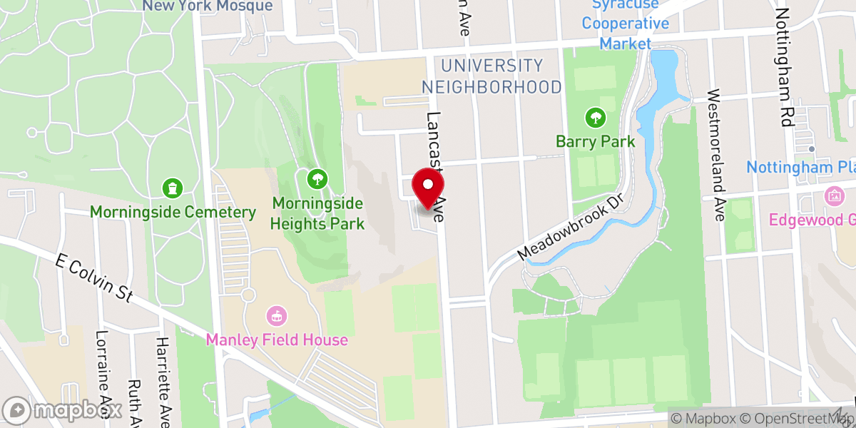 Map showing location of All Saints Parish Center