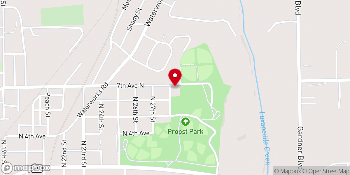 Map showing location of Jerusalem Temple Apostolic Church