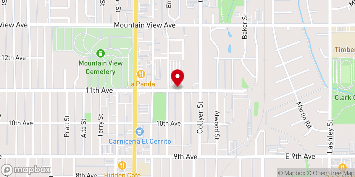 Map showing location of Heart of Longmont