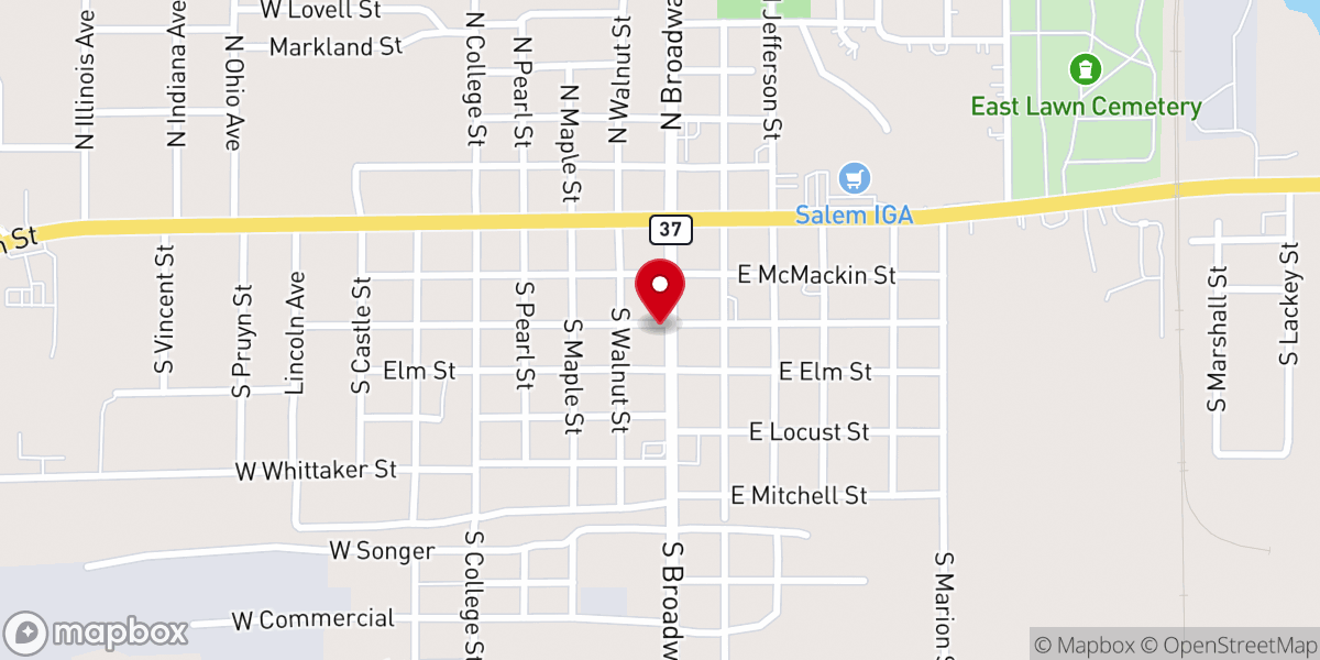 Map showing location of Wesleyan Bible Holiness Church