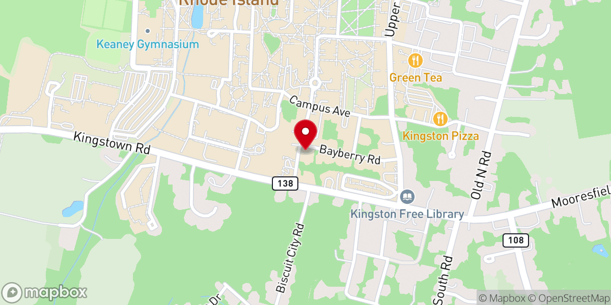 Map showing location of St Augustine's Church & URI Episcopal Center