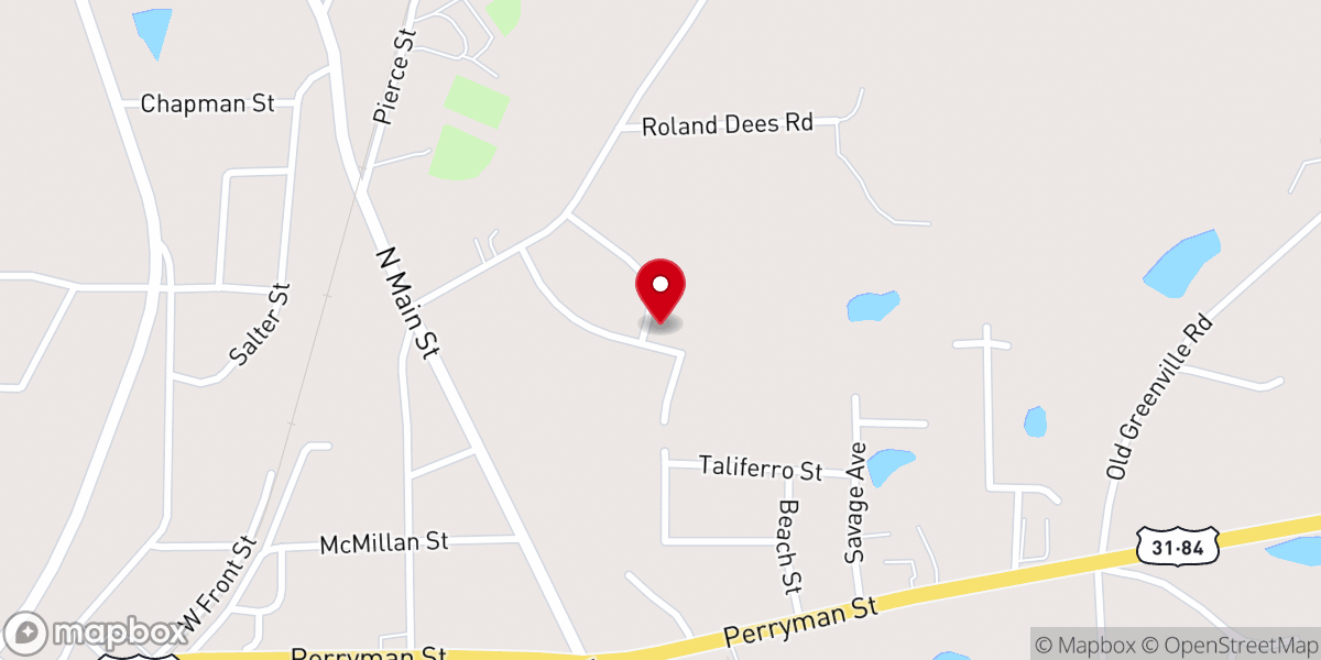 Map showing location of Jack Williamson Ministries Incorporated