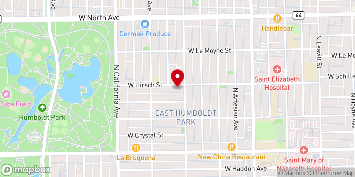 Map showing location of Rockwell Baptist Church