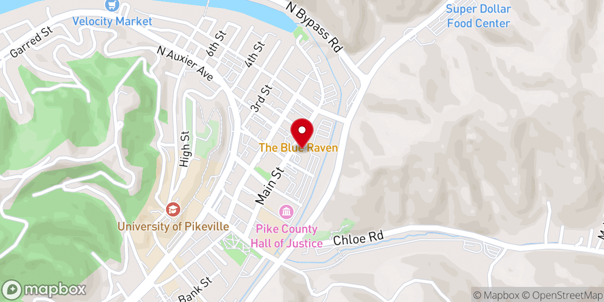 Map showing location of Main Street Church of Christ