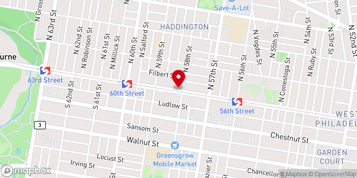 Map showing location of Solid Rock Church of God
