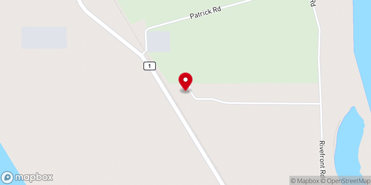 Map showing location of Starlight Baptist Church