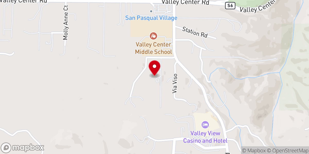 Map showing location of Ridgeview Church