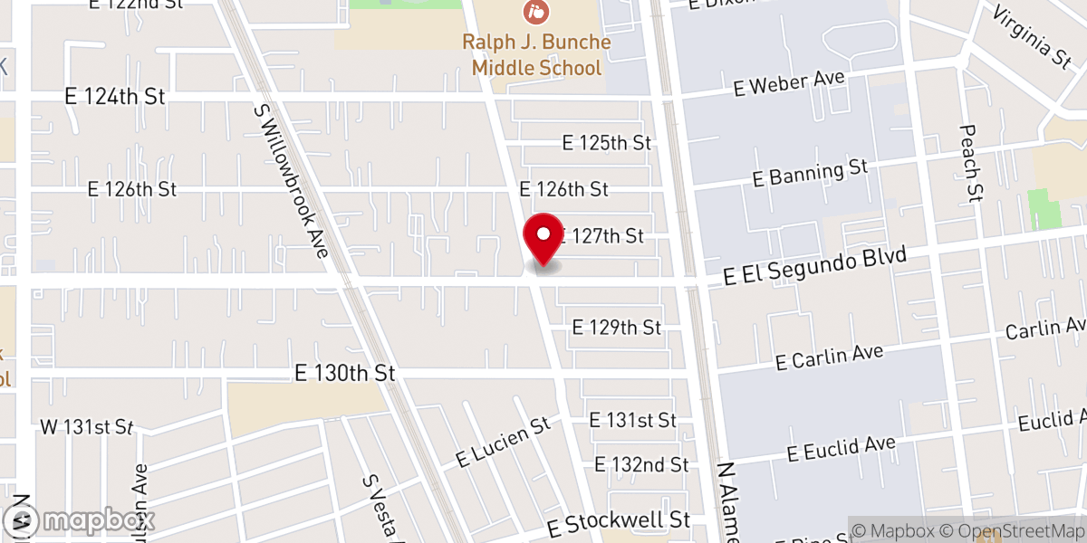 Map showing location of Hope City Bilingual Church