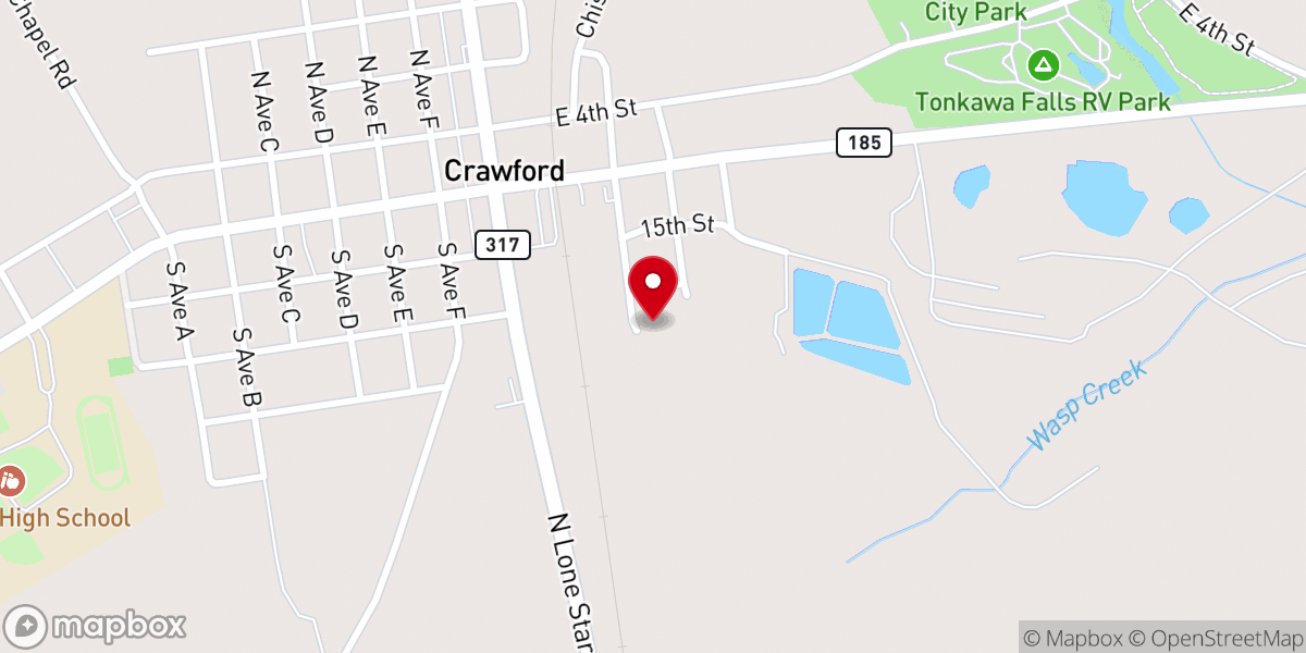 Map showing location of Perry Chapel United Methodist Church