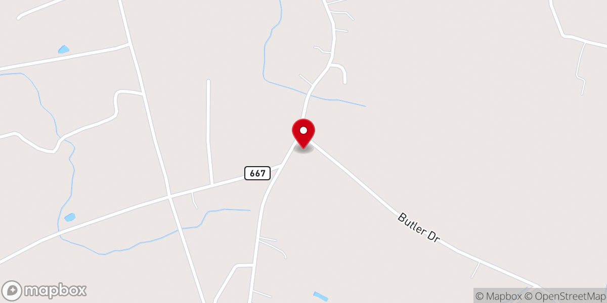 Map showing location of Pleasant Grove Baptist