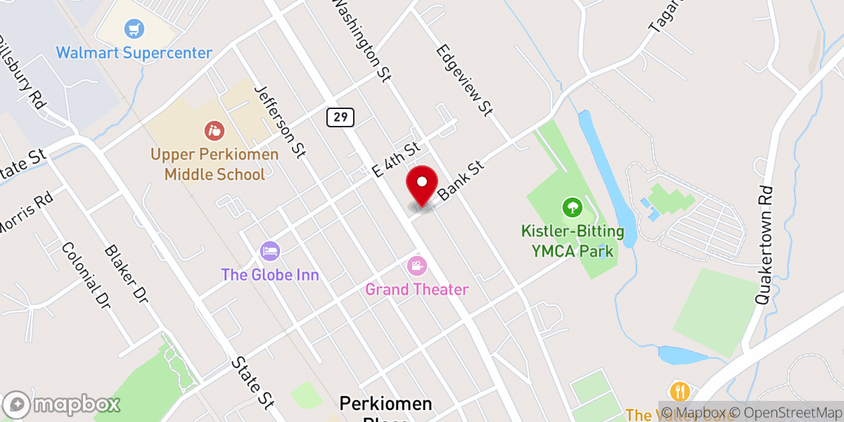 Map showing location of East Greenville