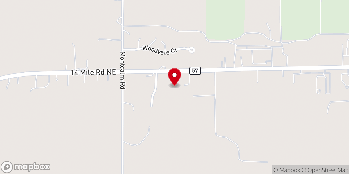 Map showing location of Liberty Baptist Church