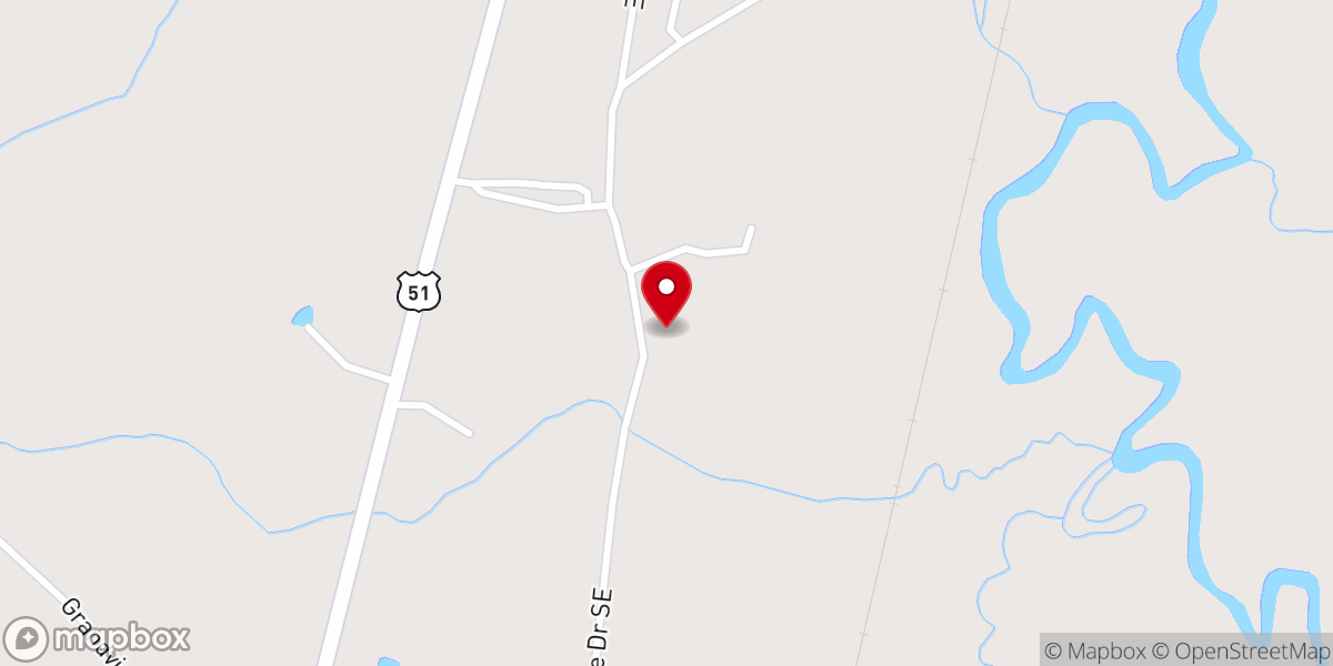 Map showing location of Faith Missionary Baptist Church